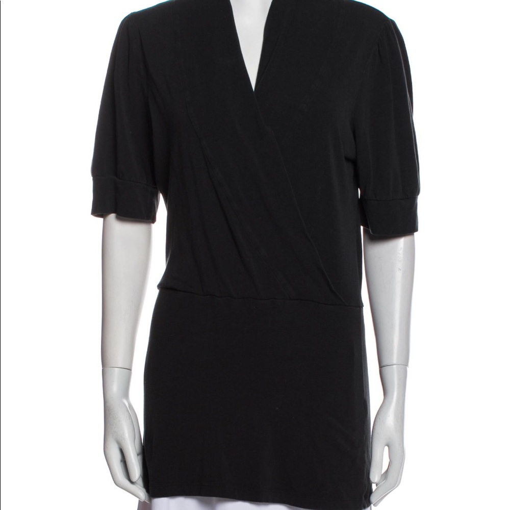 Theory black short sleeve top